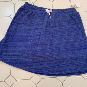 NWT Gap Kids Cotton Jersey Skort Heather Blue